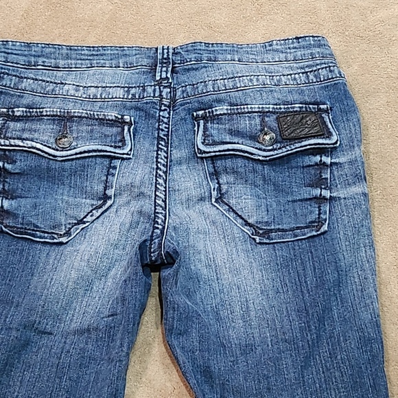 NWT Stitch’s Cherokee five pocket low rise denim Bermuda shorts size 29 - Picture 3 of 7